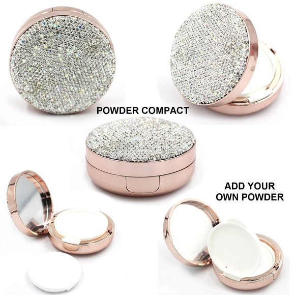 NWT Sparkling Crystal Rhinestone Bling Silver Stocking Stuffers Makeup B… - Picture 12 of 17